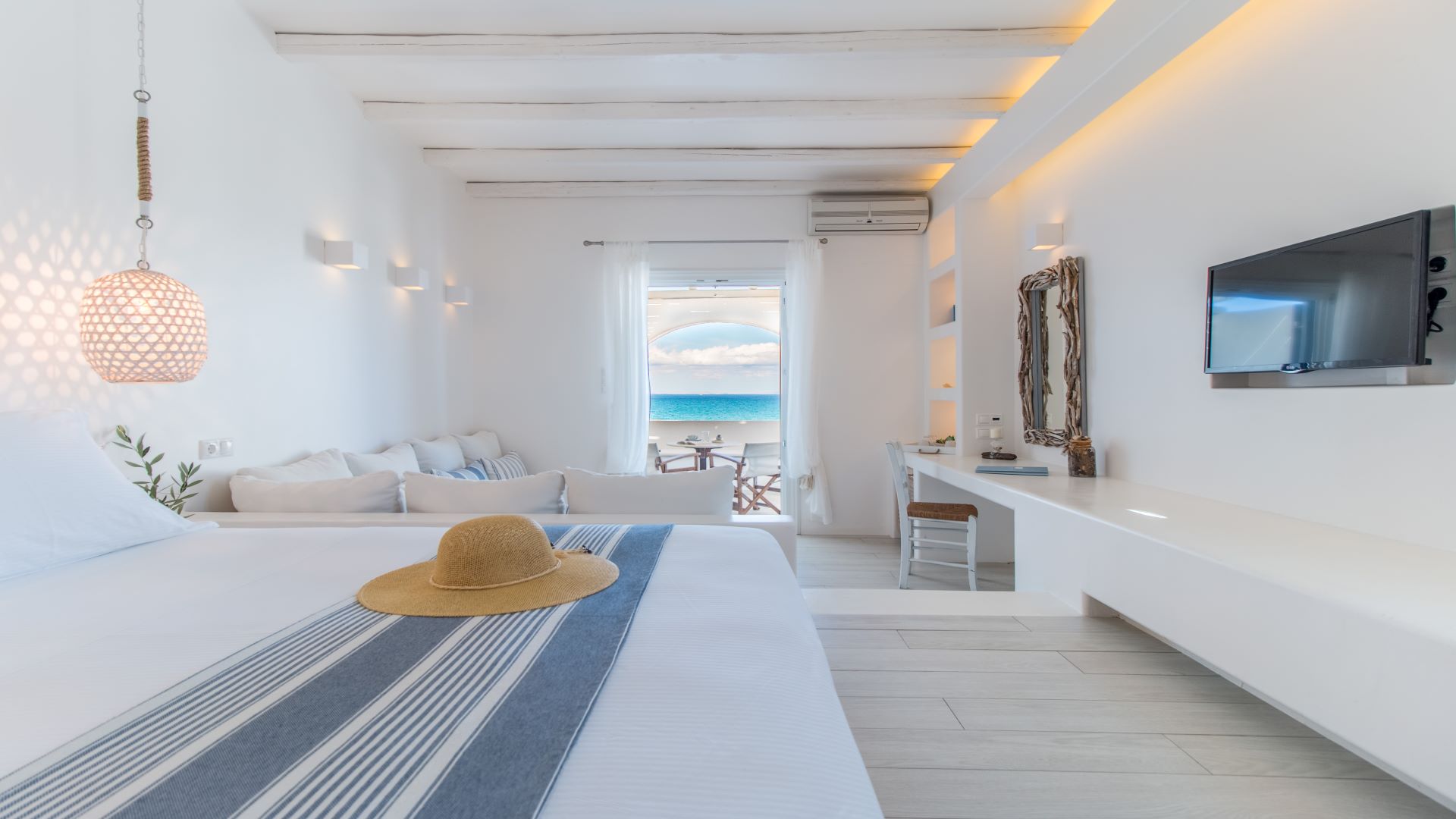 Exceptional interiors of Villa Marandi's Naxos Honeymoon Suite